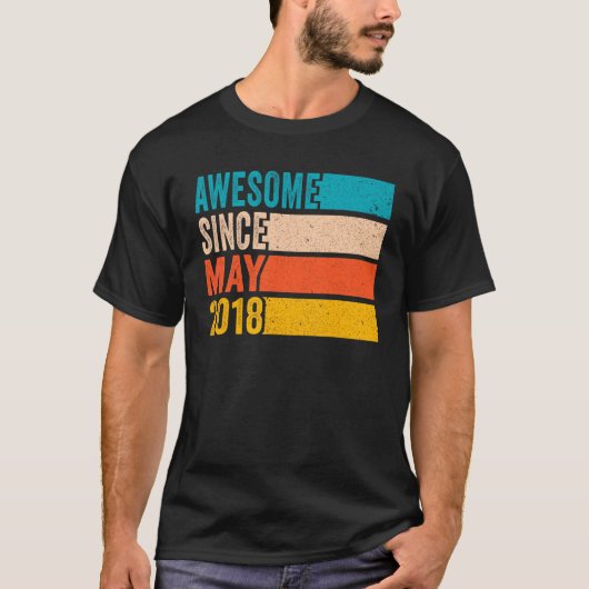 Fijne vierde verjaardag vierde jaar oud Geweldige T-shirt (Voorkant)