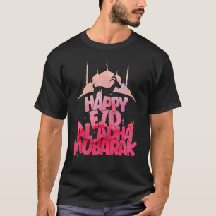 Fijne viering Eid Al Adha Moebarak Islamitische fe T-shirt