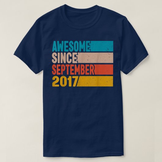 Fijne vijfde verjaardag 5 jaar oud Geweldige sinds T-shirt (Design voorkant)