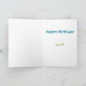 Fijne vijfde verjaardag kaart (Binnen)