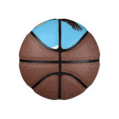 Fijne vliegende kale cartoon illustratie basketbal (Rechts)