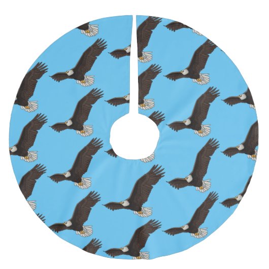 Fijne vliegende kale cartoon illustratie kerstboom rok (Voorkant)