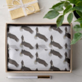 Fijne vliegende kale cartoon illustratie tissuepapier (Geschenk)