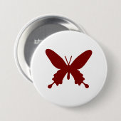 Fijne vlindervormige Buttonnen Ronde Button 7,6 Cm (Voorkant /achterkant)