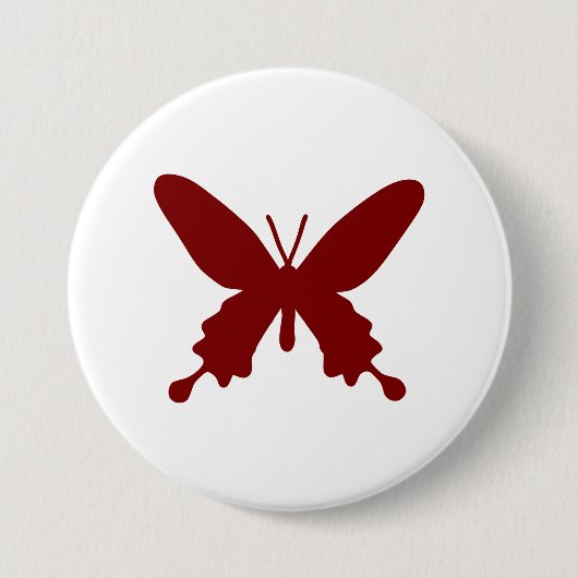 Fijne vlindervormige Buttonnen Ronde Button 7,6 Cm (Voorkant)