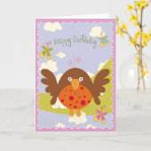 Fijne vogeldag! kaart (Gele Bloem)