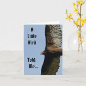 Fijne vogelkaart met wijnbouw kaart (Gele Bloem)