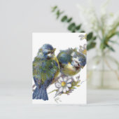 Fijne  vogels briefkaart (Staand voorkant)