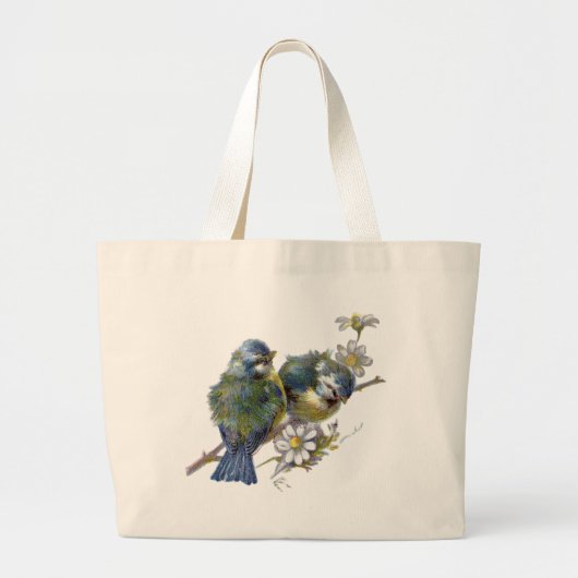 Fijne vogels grote tote bag (Voorkant)