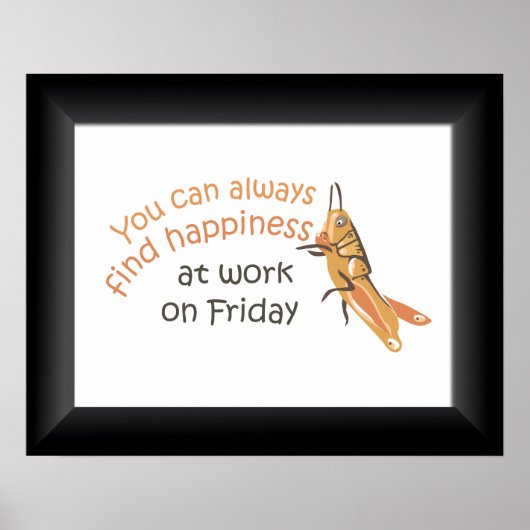 Fijne vrijdag op het Poster afdrukken (Voorkant)