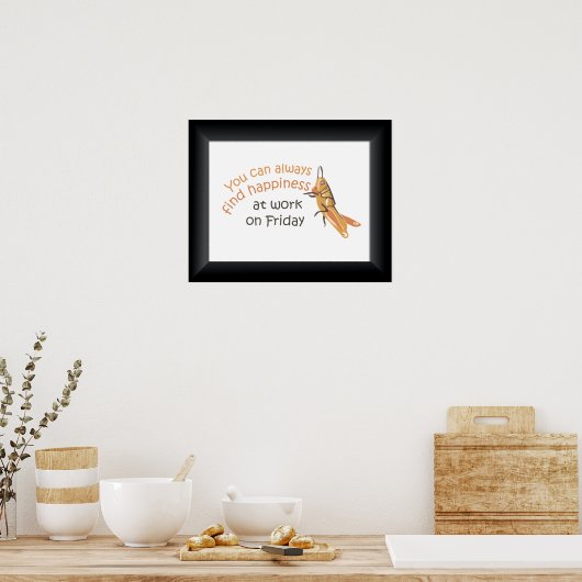 Fijne vrijdag op het Poster afdrukken (Keuken)