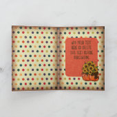 Fijne vrijdag! | Pompoen en zonnebloemen Bedankkaart (Binnen)