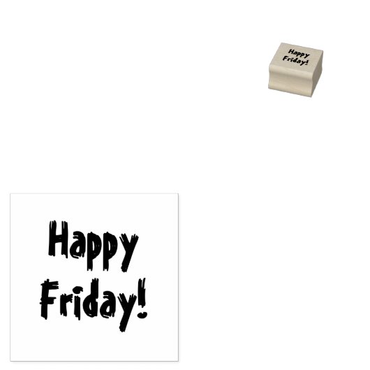Fijne vrijdag! Tekst Rubberstempel (Gestempeld)