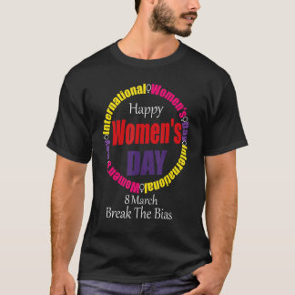 Fijne Vrouwendag 8 maart 2022 Internationale Vrouw T-shirt