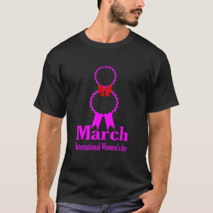 Fijne Vrouwendag 8 maart 2022 Internationale Vrouw T-shirt