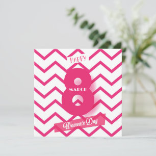Fijne vrouwendag! 8 maart Internationale feestdag Kaart