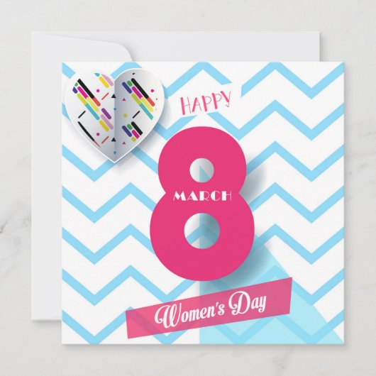 Fijne vrouwendag! 8 maart Internationale feestdag Kaart (Voorkant)
