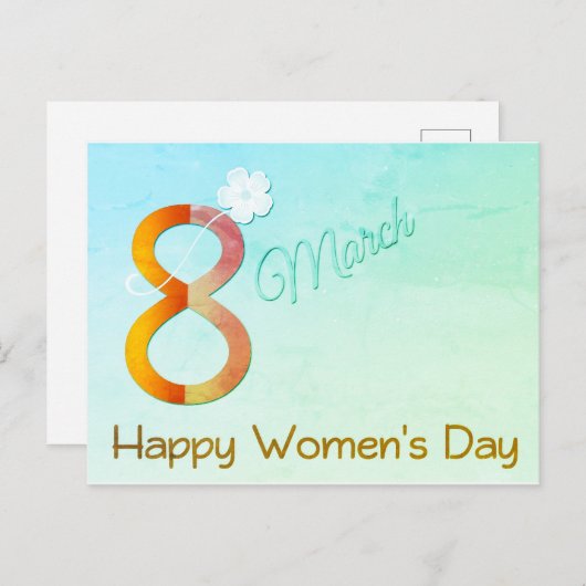 Fijne Vrouwendag Briefkaart (Voorkant / Achterkant)