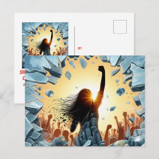 Fijne Vrouwendag Briefkaart (Voorkant / Achterkant)