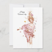 Fijne vrouwendag feestdagenkaart (Voorkant)