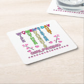 Fijne Vrouwendag Kartonnen Onderzetters (Schuin)