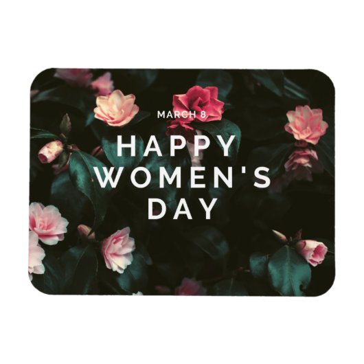 Fijne vrouwendag magneet (Horizontaal)