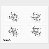 Fijne Vrouwendag Rechthoekige Sticker (Vel)