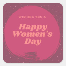 Fijne vrouwendag wenst rood