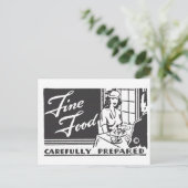 Fijne was zorgvuldig bereid briefkaart (Staand voorkant)