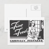 Fijne was zorgvuldig bereid briefkaart (Voorkant / Achterkant)