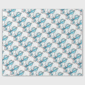 Fijne waterklep cadeaupapier (Vlak)
