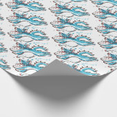 Fijne waterklep cadeaupapier (Hoek)