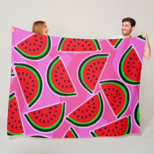 Fijne watermeloenen! fleece deken