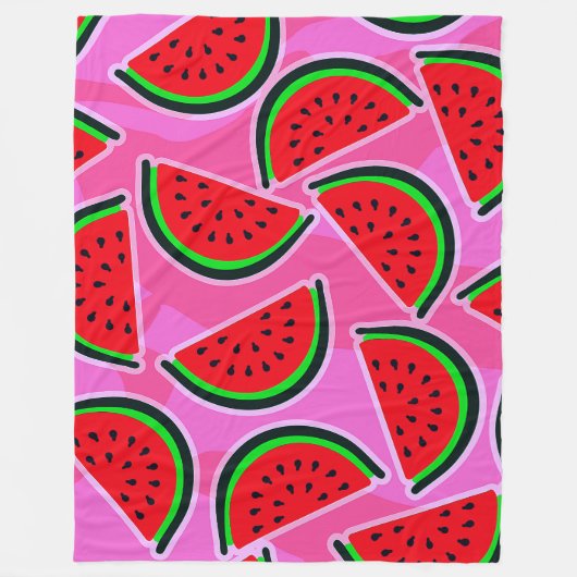 Fijne watermeloenen! fleece deken (Voorkant)