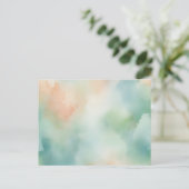 Fijne Waterverf achtergrond met pastelwas Briefkaart (Staand voorkant)