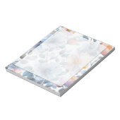 Fijne waterverf bloemenmotief in pastelkleur notitieblok (Linkerzijde)