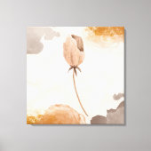 Fijne waterverf bloemillustratie canvas afdruk (Voorkant)