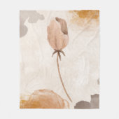 Fijne waterverf bloemillustratie fleece deken (Voorkant)