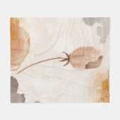 Fijne waterverf bloemillustratie fleece deken (Voorkant (Horizontaal))