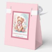 Fijne waterverf bos beer gunstbox bedankdoosjes (Achterkant)
