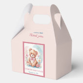 Fijne waterverf bos beer gunstbox bedankdoosjes (Achterkant)