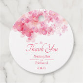 Fijne Waterverf Floral Bedankjes Labels (Voorkant)