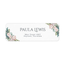 Fijne Waterverf Floral Bloom Etiket