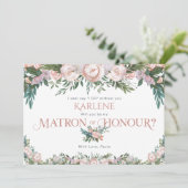 Fijne Waterverf Floral Bloom Kaart (Staand voorkant)