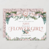 Fijne Waterverf Floral Bloom Kaart (Voorkant / Achterkant)