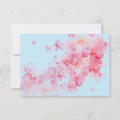 Fijne Waterverf Floral RSVP Kaartje (Achterkant)