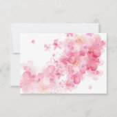 Fijne Waterverf Floral RSVP Kaartje (Achterkant)