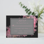 Fijne Waterverf Floral RSVP Kaartje (Staand voorkant)