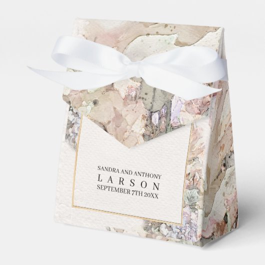 Fijne Waterverf Floral Wedding Bedankdoosjes (Voorkant Zijde)