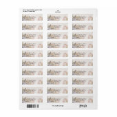 Fijne Waterverf Floral Wedding Etiket (Full Sheet)